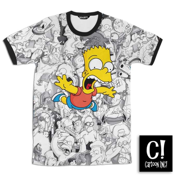 Bart simpson blanco y negro