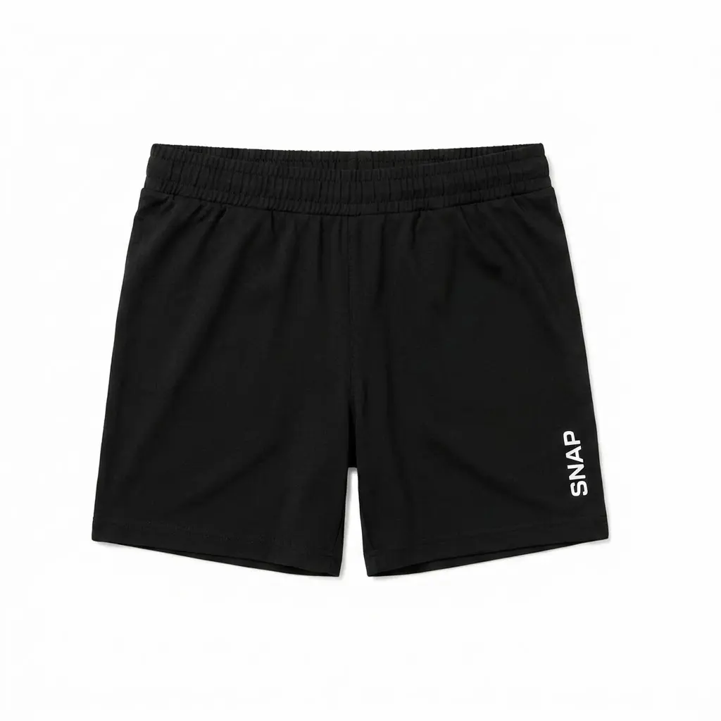Short Algodon de Entrenamiento (S, Negro)