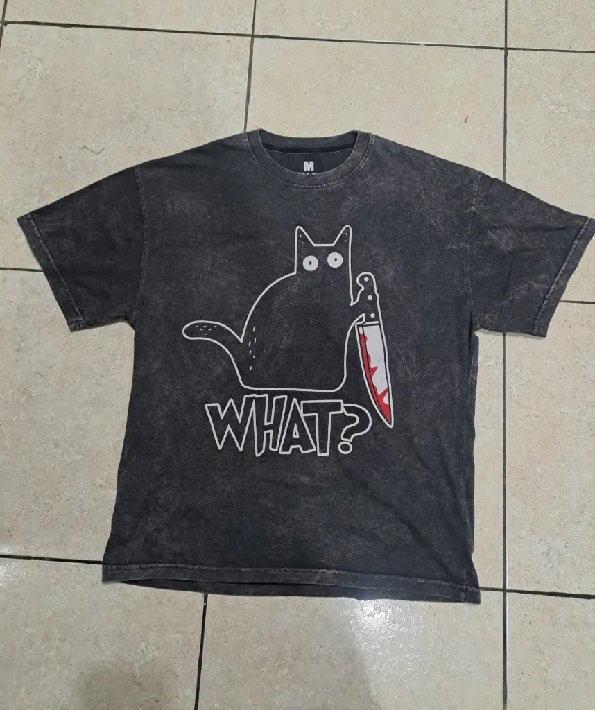 polera oversize Whats? acid