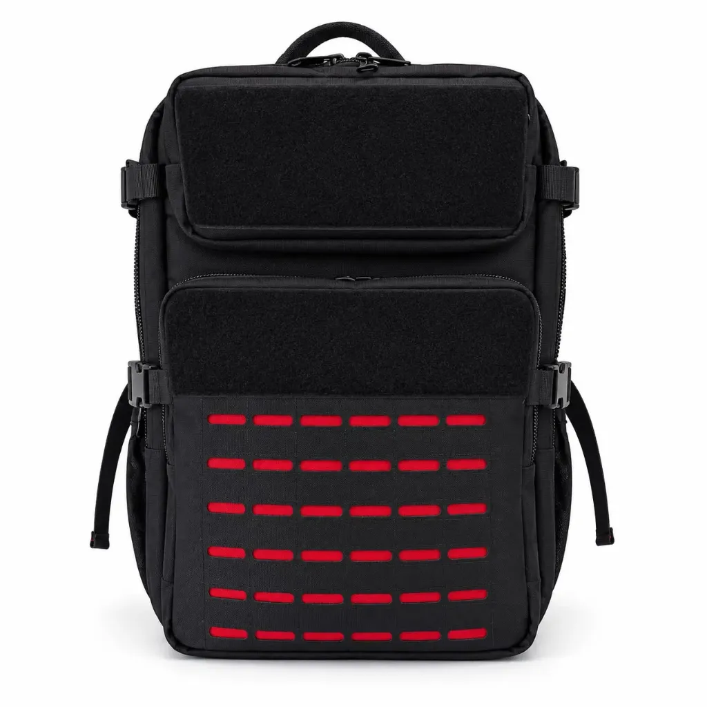 [MOCH-TACTI-01-NEGR-BLAN] Mochila Táctica (Negro, blanco)